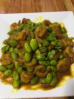 รูปของ กุ้งผัดสะตอพริกแกงใต้