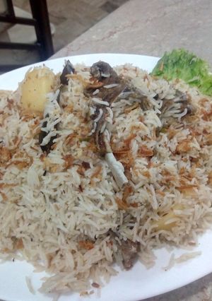 A picture of Mutton Pulao.