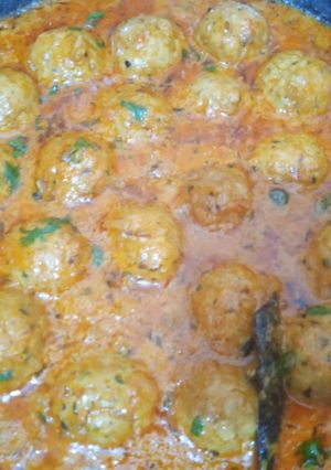 A picture of Malai kofta.