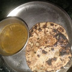 A picture of Bajra ka roti.