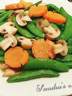 洋菇甜豆 的食譜成品照片