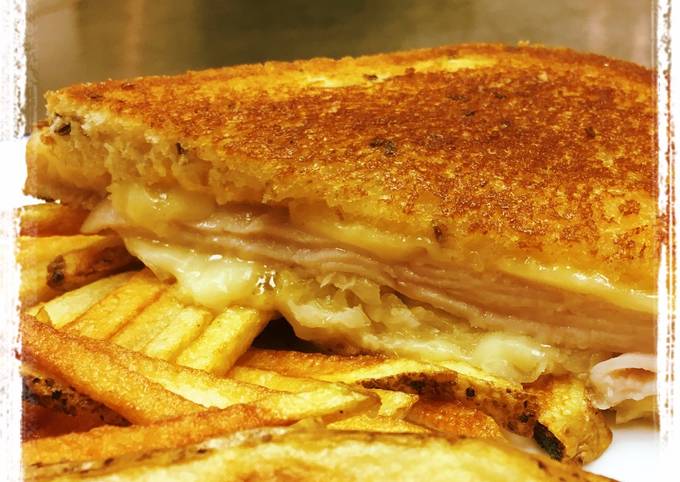 Steps to Make Favorite Smoked Turkey  Reuben Sandwich