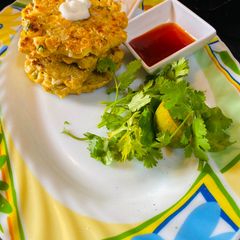 A picture of Cheese Corn Fritters.
