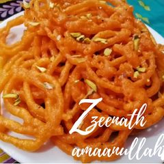A picture of Instant Jalebis (With Eno).