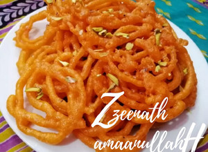 A picture of Instant Jalebis (With Eno).