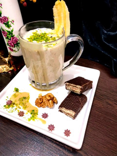 عکسی از دستور معجون شیر پسته با ارده