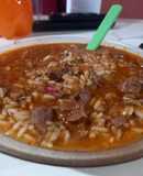 Guiso de arroz con riñones