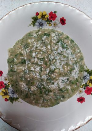 Foto resep Mpasi 8m+ ikan kembung+ gasol beras merah,kacang merah+ kangkung