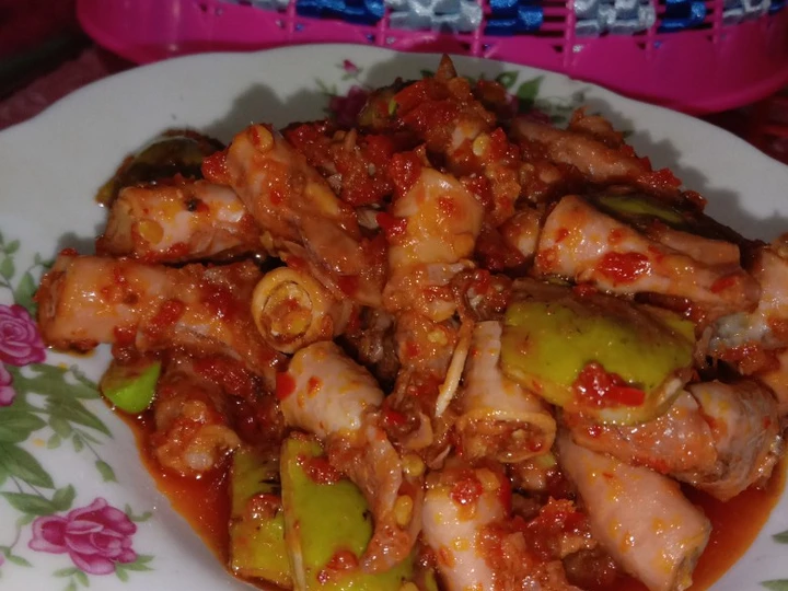 Easy Steps to Prepare Recipes Sambal Cumi asin petai the Can Spoil the Tongue Delicious.