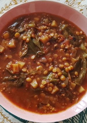 عکسی از دستور خورشت بامیه (بدون گوشت)