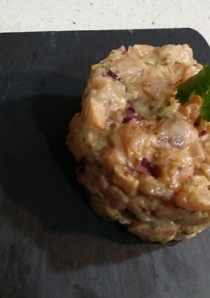 Una foto de Tartar de salmón (apto para diabéticos)