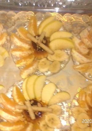 صورة لوصفة تحلية اممممم🍌🍊🍎😋😋😋