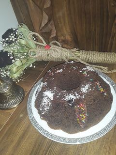 عکسی از دستور کیک شکلاتی عیدانه