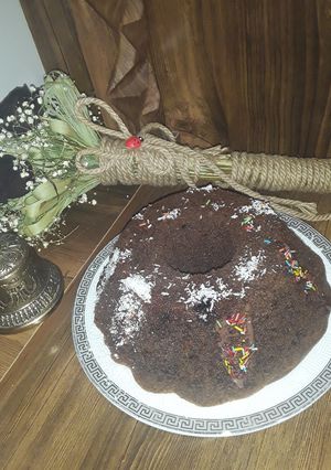 عکسی از دستور کیک شکلاتی عیدانه