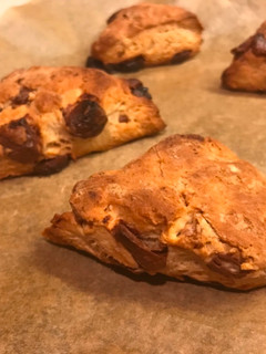 A picture of 20-minute Chocolate & walnuts scone.
