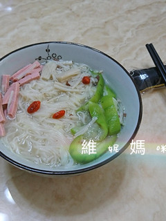 絲瓜麵線(素) 的食譜成品照片