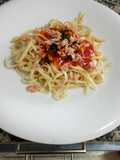 Tallarines pesco vegetarianos