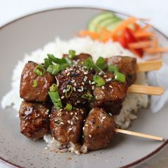Tsukune Japanese style Chicken meatballs 🍡 A picture of Tsukune Japanese style Chicken meatballs 🍡.