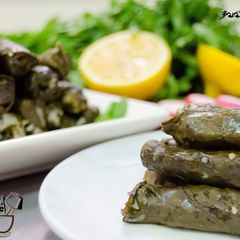 A picture of Stuffed_Swiss_chard_leaves#Mehshi_selek.