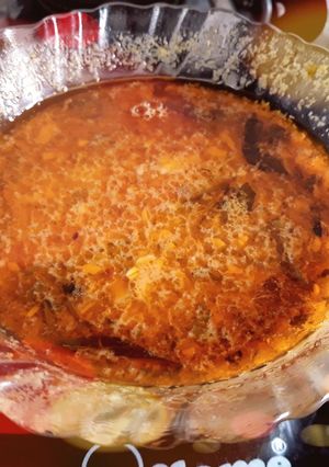 A picture of Rashi Bhat (chana dal curry).