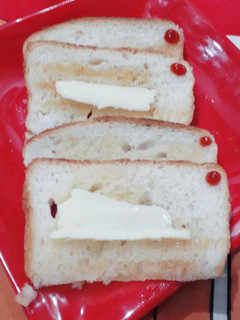 A picture of Butter bread toast.