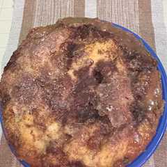 Una foto de Meriendas: torta alemana- Receta original de la colonia Esperanza