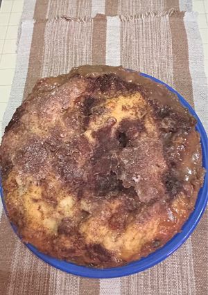 Una foto de Meriendas: torta alemana- Receta original de la colonia Esperanza