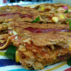 A picture of Roti pizza.