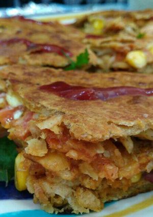 A picture of Roti pizza.