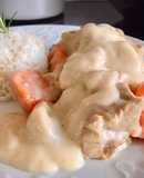 Món Pháp Blanquette De Veau - Thịt Bê Hầm Cà Rốt Nấm Phủ Sốt Bơ Trứng