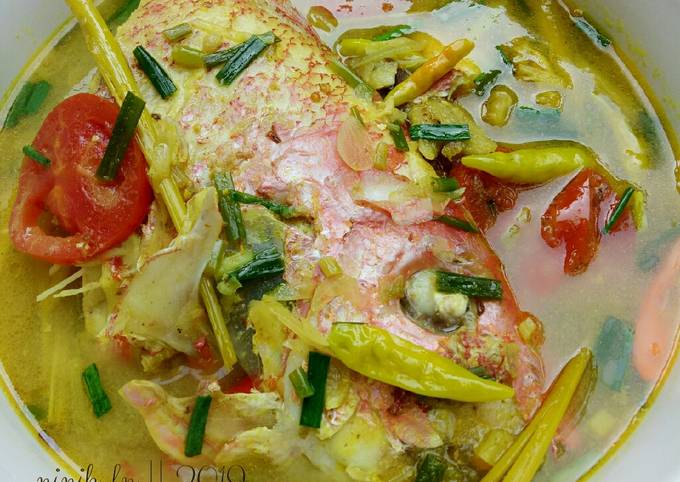 Resep Garang Asem Kepala Kakap Oleh Ninik Fn Dapur Kin S Cookpad