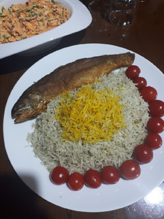 عکسی از دستور ماهی در فر😍😍