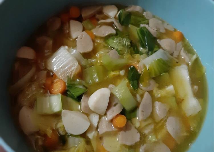 Capcay Kuah Bakso Ikan