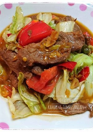 Foto resep Kambing tumis santan (bumbu iris,no ribet)