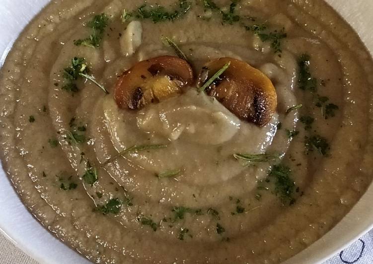 Crema di champignon al profumo di zenzero