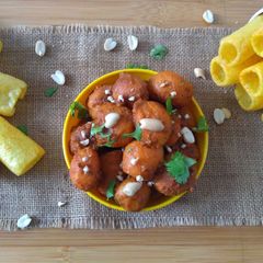 A picture of Gujarati Lasaniya Bataka - Garlic Potato Curry.