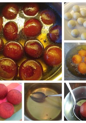A picture of Gulab Jamun made of milk powder.