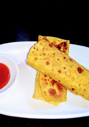 A picture of Paneer Frankie.