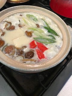 A picture of Soy beans milk pan.