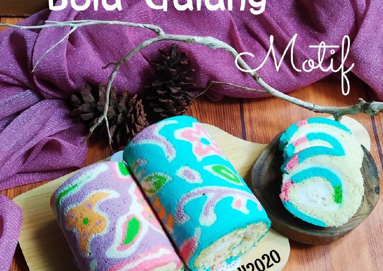 Cara Gampang Menyiapkan Bolu Gulung Motif Anti Gagal