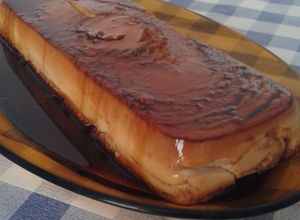 Una foto de Pudin de sobaos y quesitos