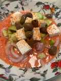 Insalata greca salmorejo