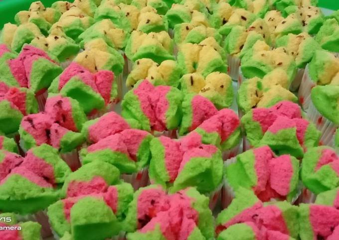 Cara Gampang Menyiapkan Bolu kukus mekar tanpa air soda metode all in one Anti Gagal