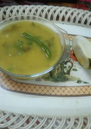 A picture of Kachha Aam Dal.