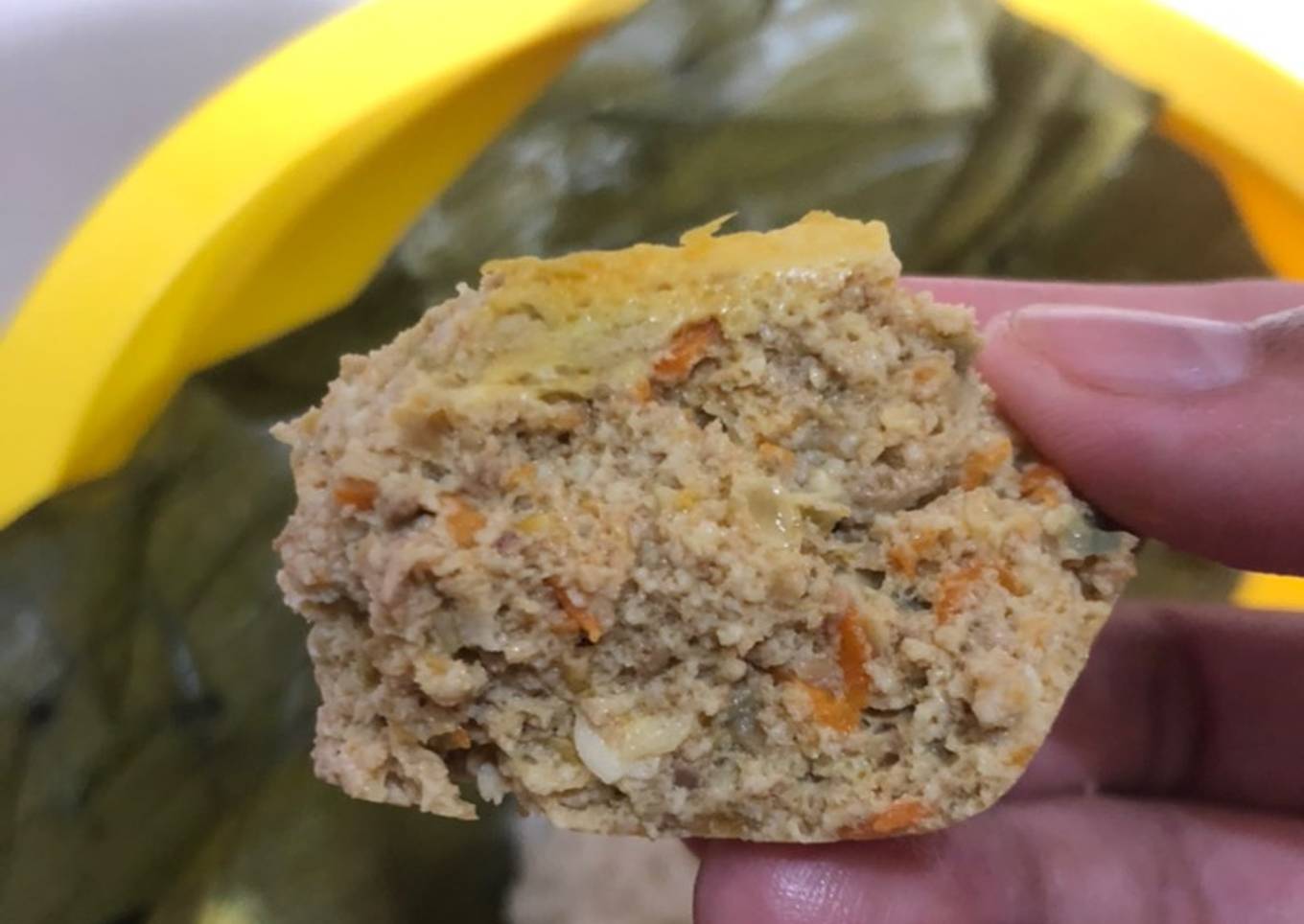 MPASI pepes tahu ati ayam telur