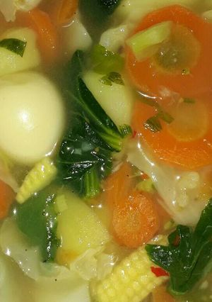 Foto resep Sayur sop telur puyuh