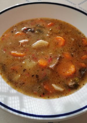 Zöldségleves csirkével recept fotója