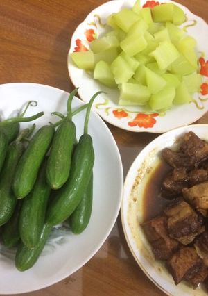 Hình của món Su su luộc.