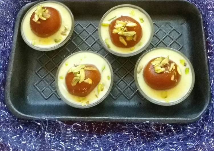 Recipe of Any-night-of-the-week Gulab jamun with custard