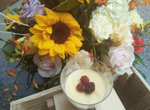 Hình của món Rau câu plan phô mai.